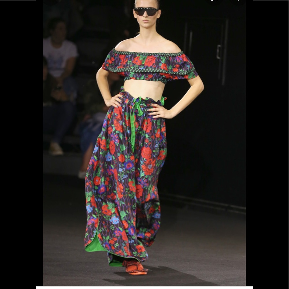 Kenzo x H&M Tropical Floral Off Shoulder top
